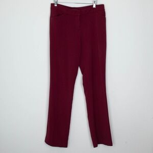 Maurices Womens Straight Leg Career Dress Pants Size 5/6 Red‎ Corpcore Office